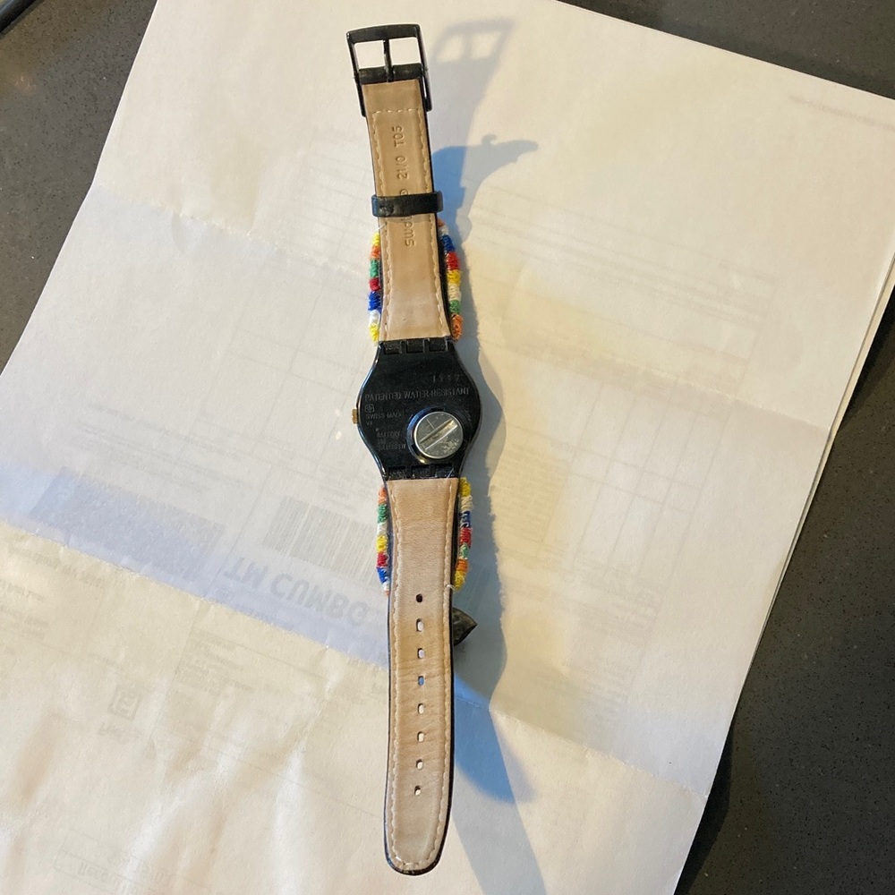 Swatch “Die Glocke” Black and Multicolor Watch - Picture 5 of 6